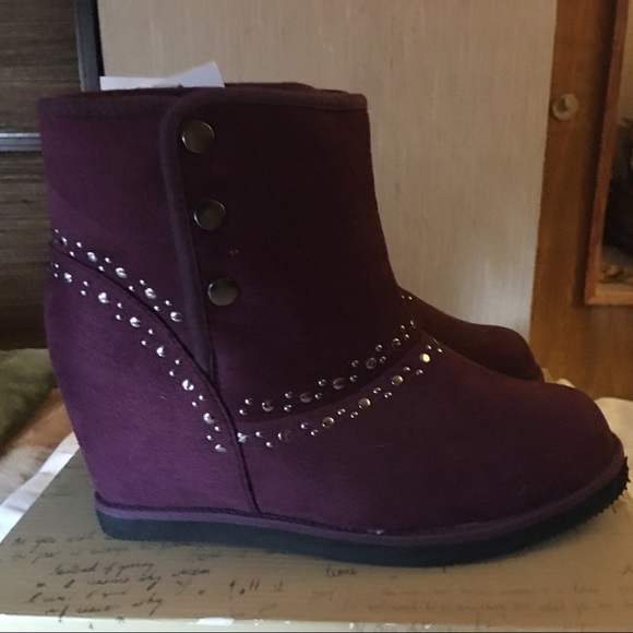 Dream out Loud Ankle burgundy Boots by Selena Gomez size 10 - Picture 9 of 12